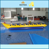 8 persons flying banana boat with free air pumpocean rider inflatable banana boat for sale