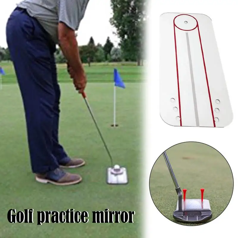 Тренажер для игры в гольф зеркало занятий спортом оборудование