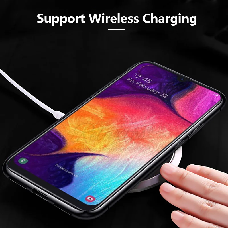 Чехол для samsung galaxy A30 A50 магнитный адсорбционный флип-чехол A 50 30 металлический