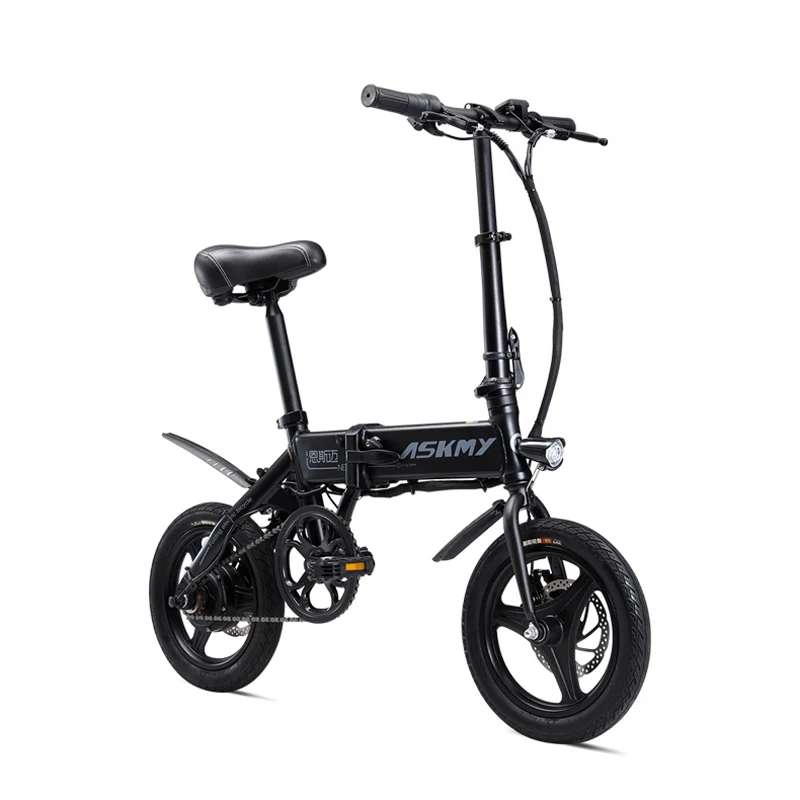 

14 Inch City Electric Scooter Two Wheel Electric Bicycle Mini Folding Electric Scooter Bike Adults With Double Disc Brake System
