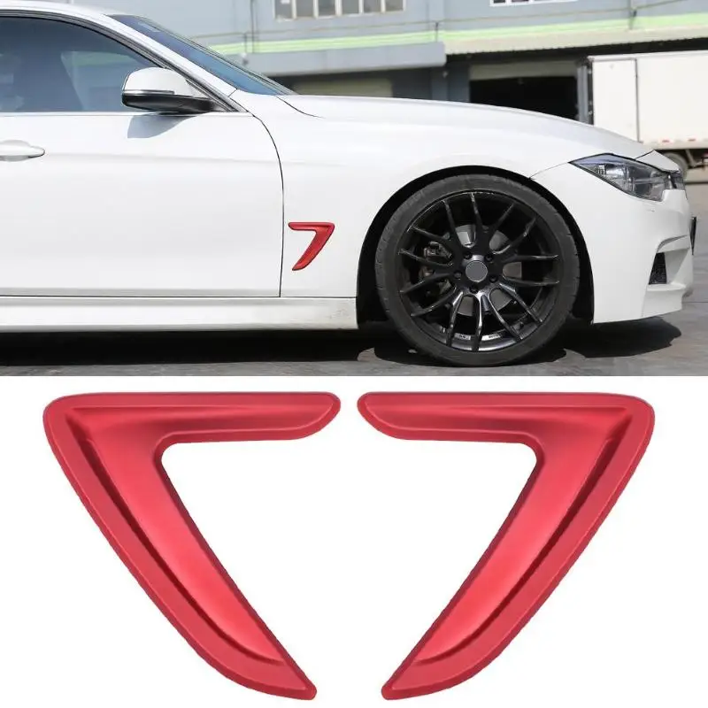 VODOOL 1 Pair Car Side Air Vent Cover Styling Trim Fender Stickers for BWM 3 Series F30 2012-2016 Sticker Accessories | Автомобили и