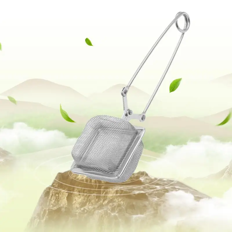 Принадлежности для чайного фильтра из нержавеющей стали с квадратной ручкой