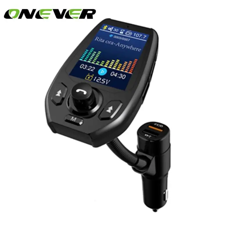 Автомобильное зарядное устройство Onever с 2 USB портами и цветным экраном 1 8