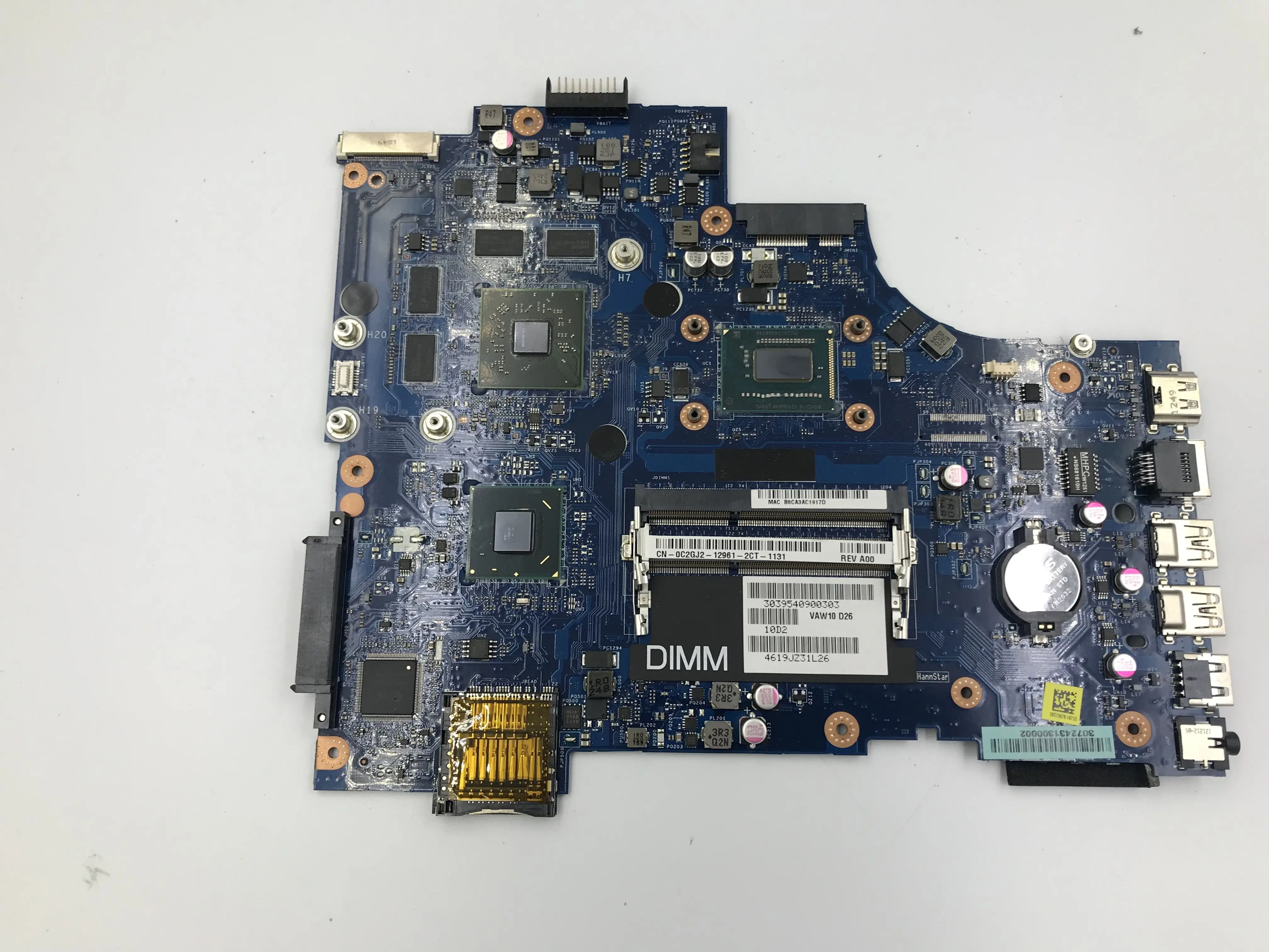 Материнская плата для ноутбука dell Inspiron 17R-5721 3721 5721 LA-9102P CN-0C2GJ2 0C2GJ2 C2GJ2 с I5-3337U HM76 100% |