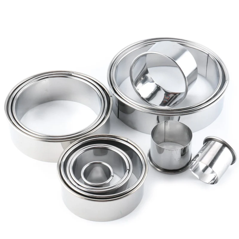 14 Pcs Stainless Steel Round Mousse Circle Kitchen Gadgets Cookie Mold Bakeware Cake Tools Baking DIY | Дом и сад