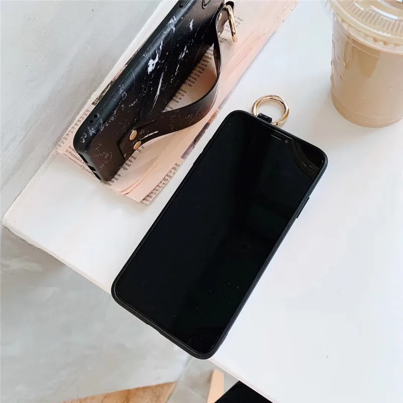 Ретро ремешок чехол для iPhone XS MAX X XR 6 S 7 8 Plus роскошные матовые Мрамор рисунком