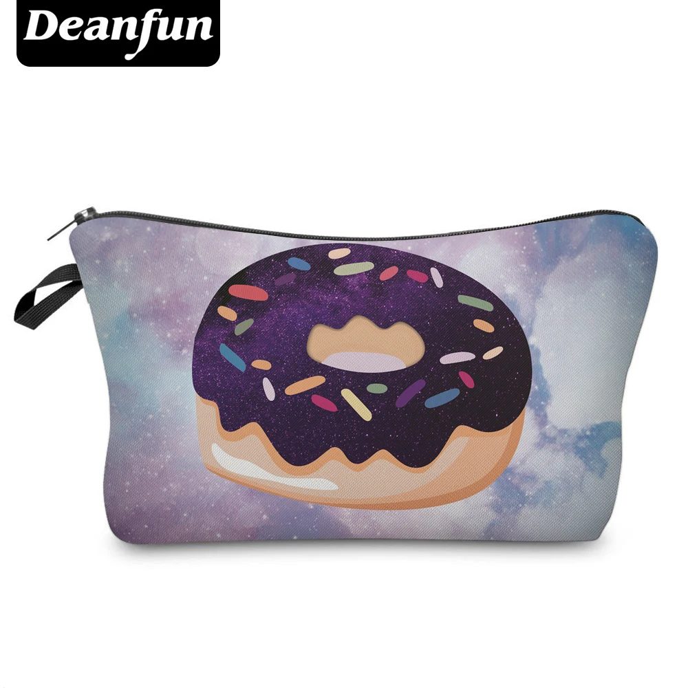 Deanfun 3D печатных косметических мешков пончик Kawaii шаблон потребности для косметики