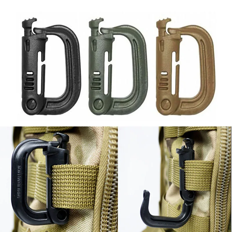 EDC прикрепленная скоба d образное кольцо зажим MOLLE пряжка для ремня