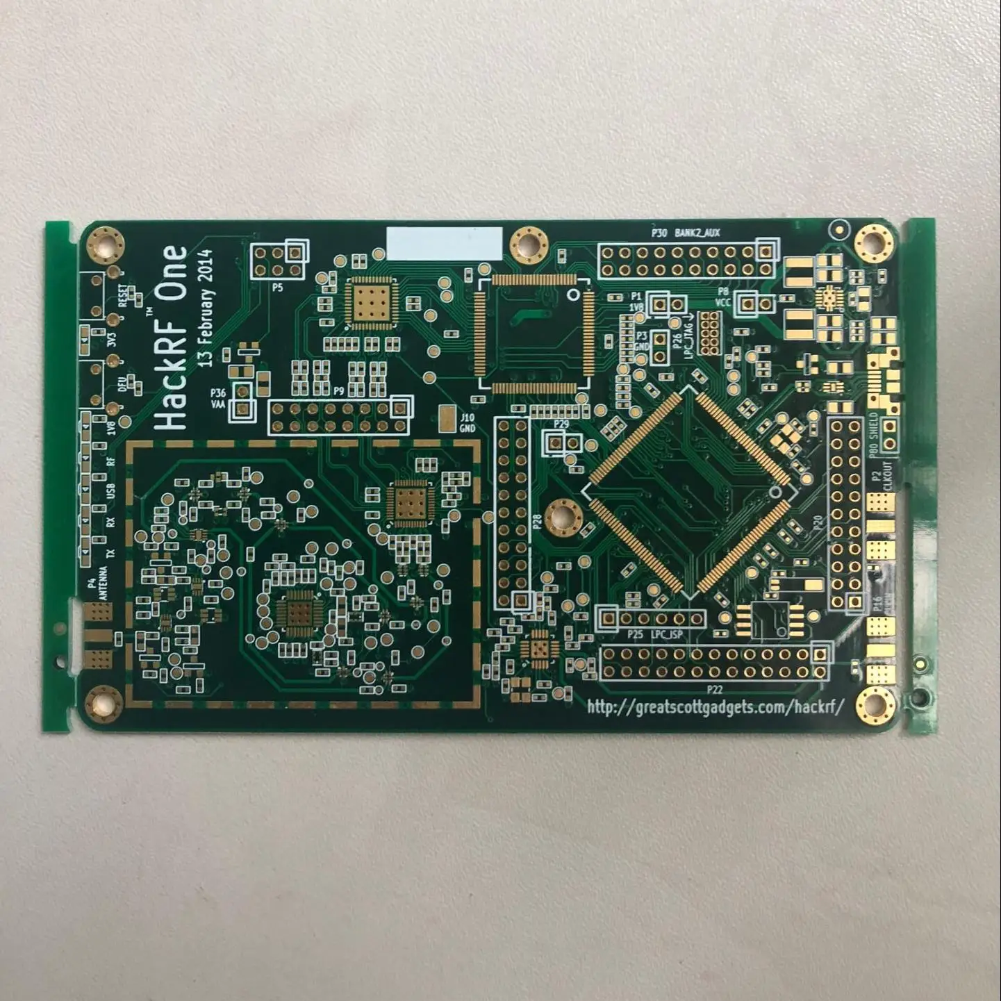 Pcb для hackrf one 1MHz 6GHz SDR Платформа программного обеспечения определенная