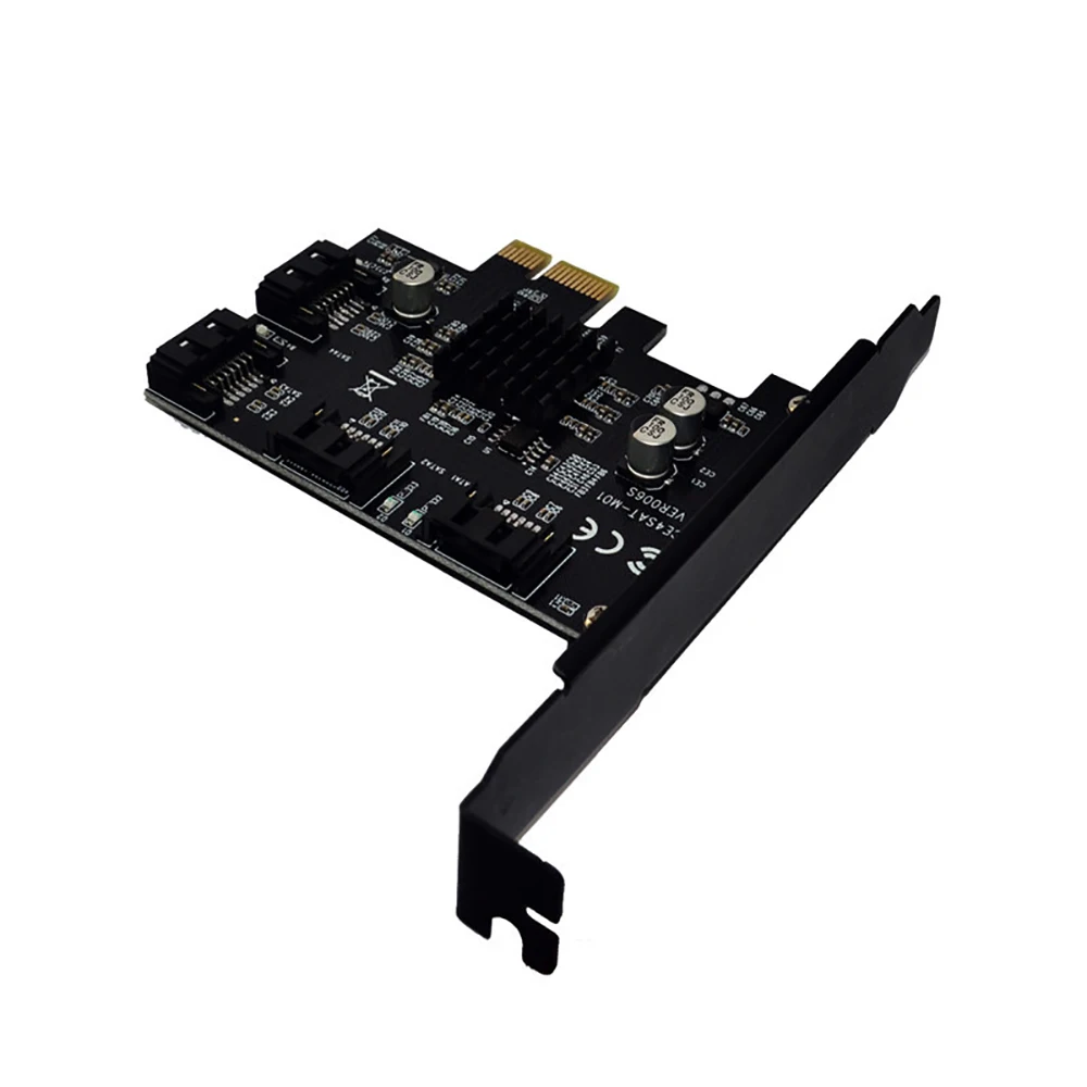 PCI-E к SATA 3 0 карта расширения 4 порта 6G переходная адаптер IPFS жесткий диск Marvell 88SE9215