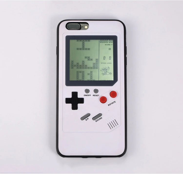 Телефон чехлы для iPhone X 6 plus 6s 7 8 плюс играть Blokus игровой консоли чехол Защитный