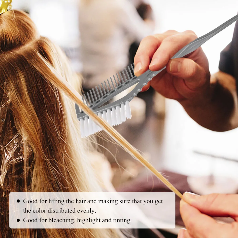 Расческа для окрашивания волос в салон расческа смешивания цветов с белой щеткой