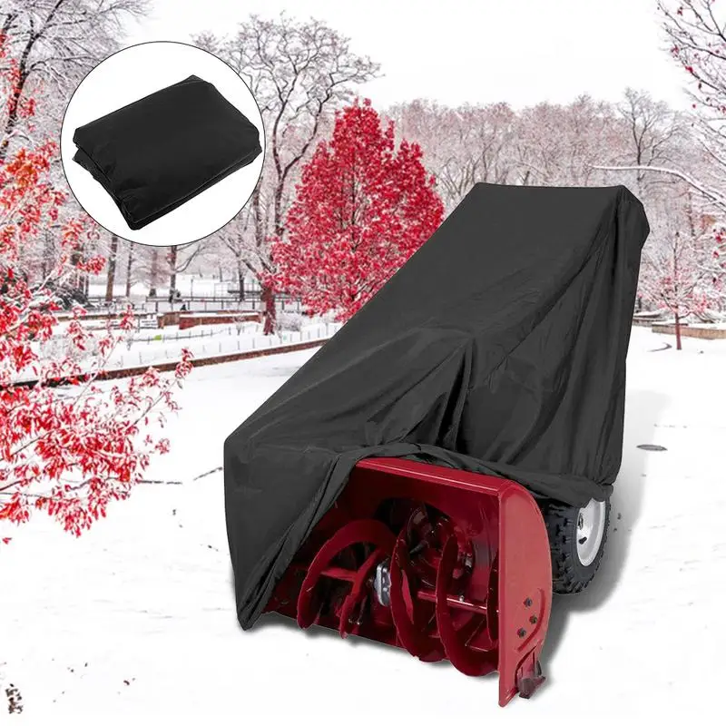 

Snow Thrower Cover Shovels Dustproof Rain Cover Durable Protector For 210D Snow Thrower Cover For Home Cleaning Tools