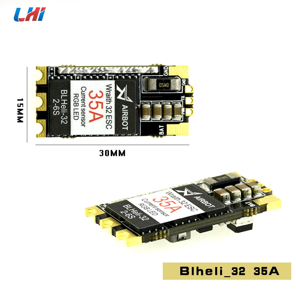 BLHeli_32 ESC для квадрокоптера Wraith32 32 bit Оригинал airbot 35A поддержка DSHOT1200 Встроенный