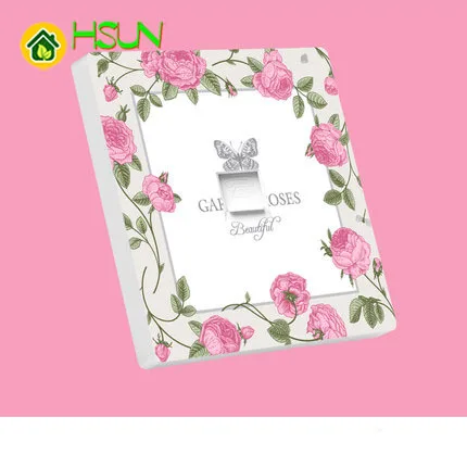 Арт-переключатель типа 86 розетка 1 2 3 4 банда way secret garden rose ividuality креативность
