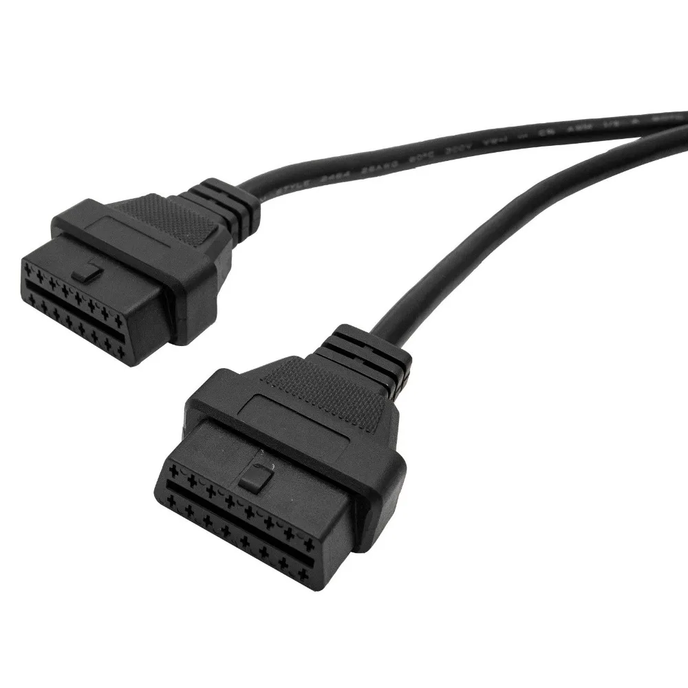 OBD2 OBDII 16 pin сплиттер диагностический инструмент адаптер папа к двойному гнезду Y