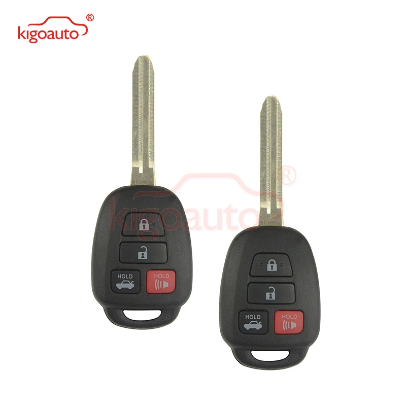 Kigoauto 2 шт. 4 кнопки TOY43 лезвие 314 МГц (G-Sensor) чип 89070-06421 89070-06420 для Toyota Camry 2012 2013 2014 HYQ12BDM |