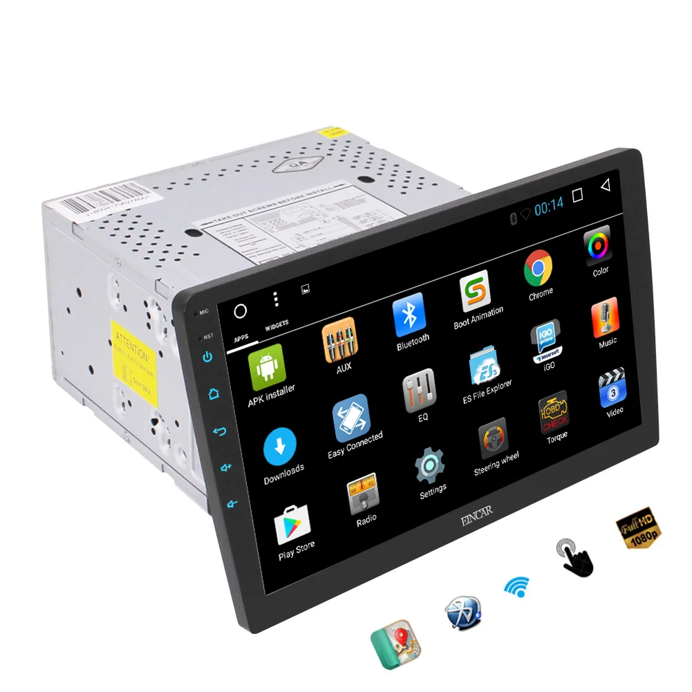 Eincar 10 1 дюймов экран 4 ядра 2 din android 6 0 универсальный автомобильный Радио Double GPS