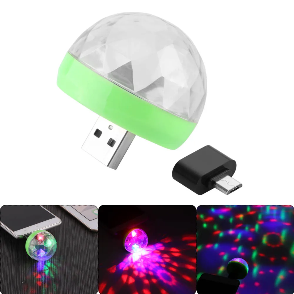 Мини USB led вечерние светильник s портативный хрустальный волшебный шар домашние