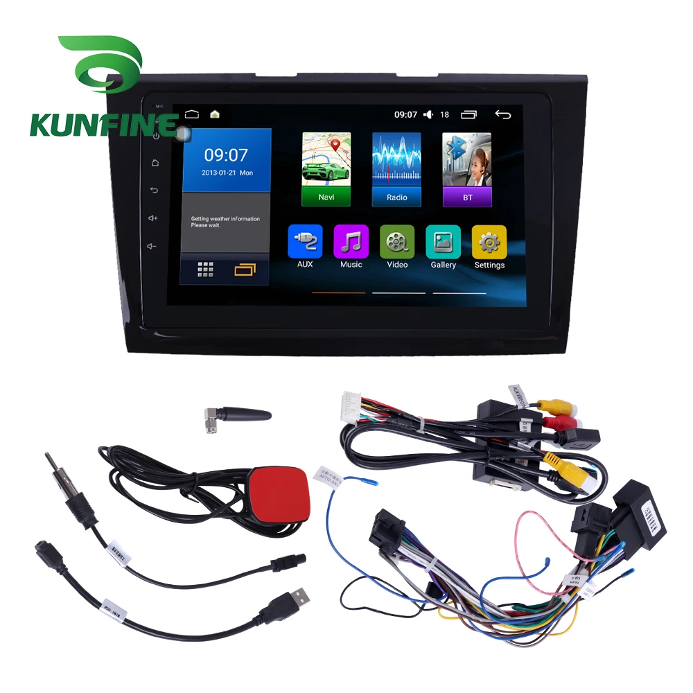 Восьмиядерный 1024*600 Android 8 1 автомобильный DVD GPS навигационный плеер Deckless стерео для