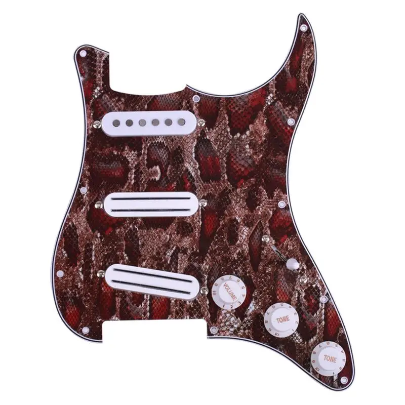3 слойные SSS Prewired Pickguard 2 двойные железнодорожные звукосниматели Alnico 5 сборочный