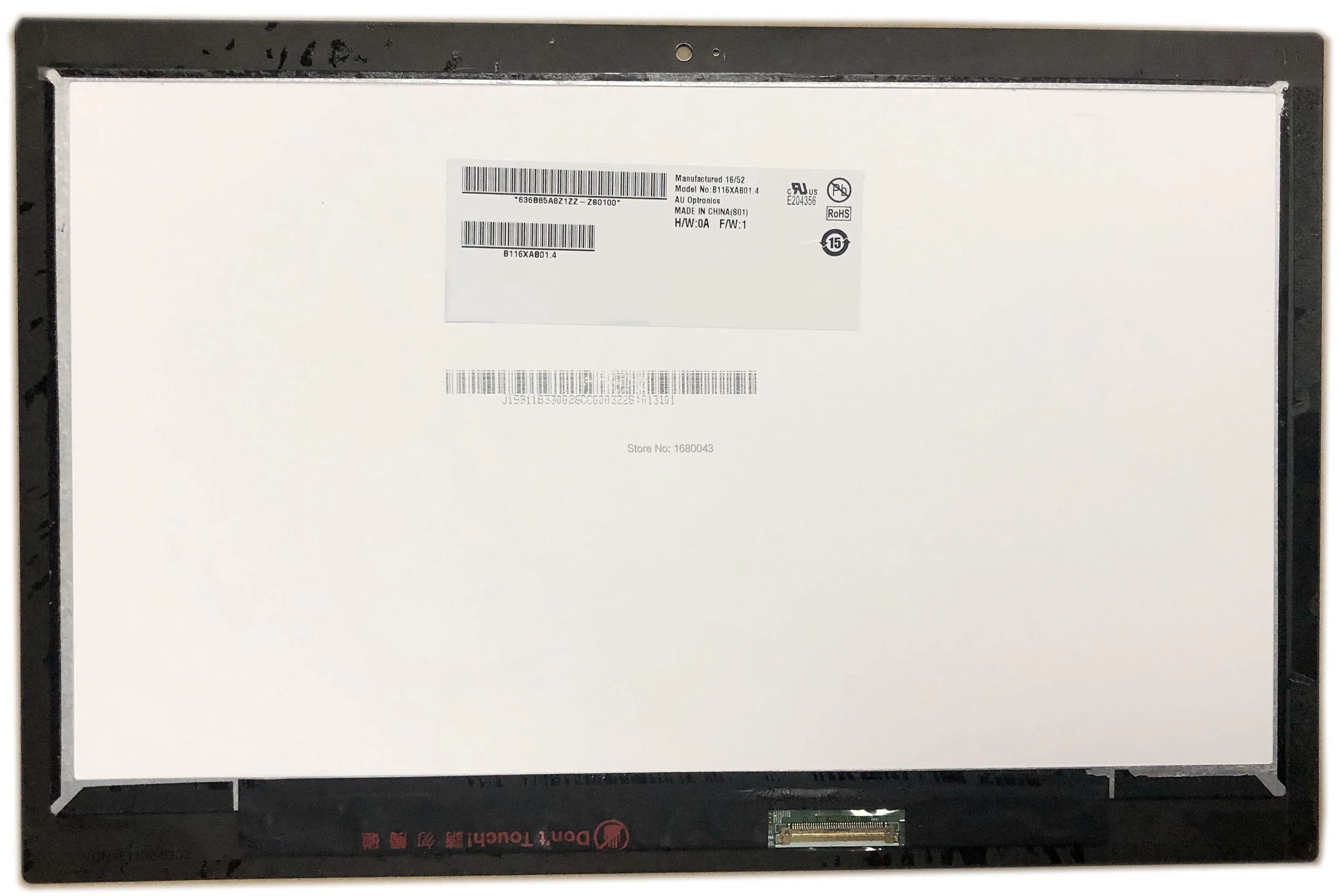 B116XAB01.4 -       Acer Spin Chromebook 11 R751T       N16Q14 1366X768