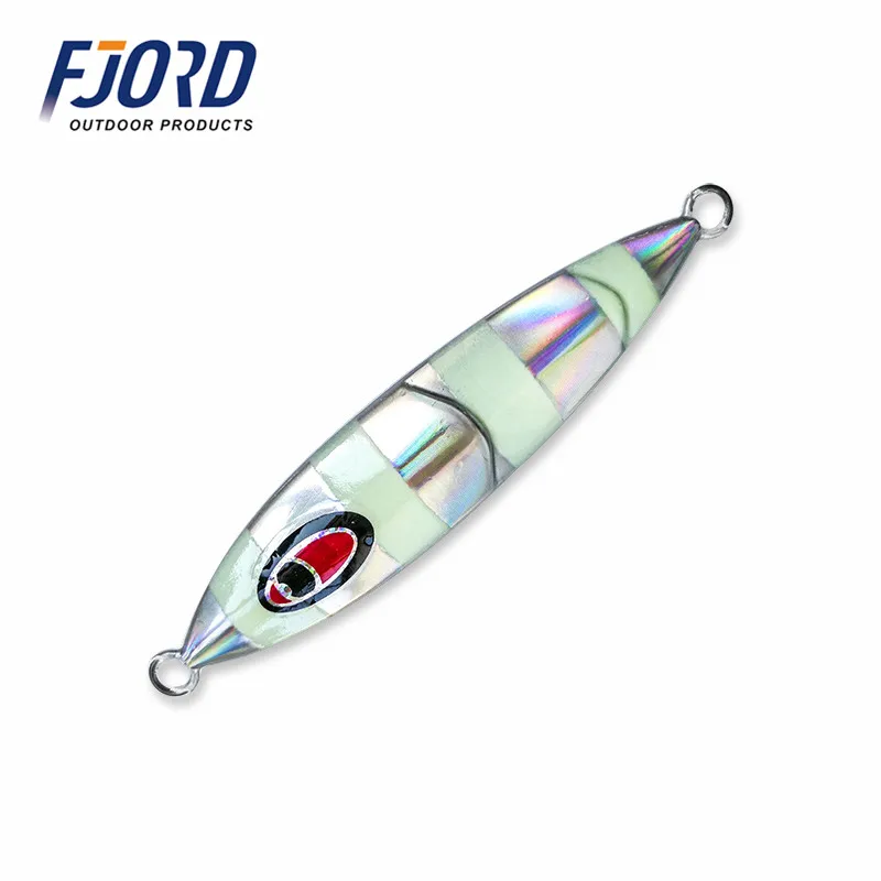 FJORD 5 шт. 80g100g120g150g200g Япония медленно тонет металлический джиг светящиеся приманки