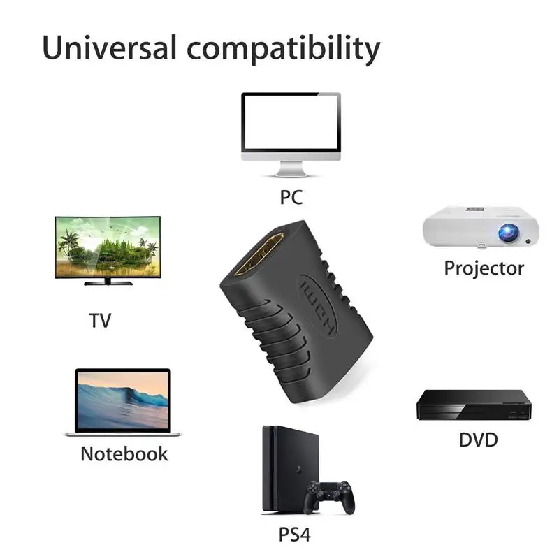 10 шт. Hdmi Женский к женскому муфте расширитель адаптера разъем F для Hdtv Hdcp|Адаптеры