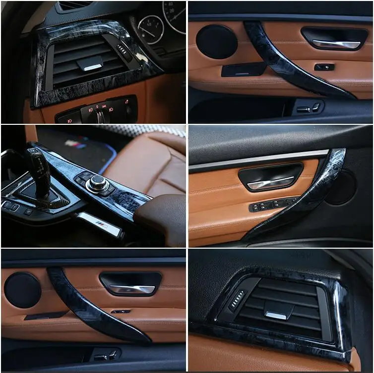 8 шт./компл. цветная Крышка для салона автомобиля обшивка панели комплект BMW 3