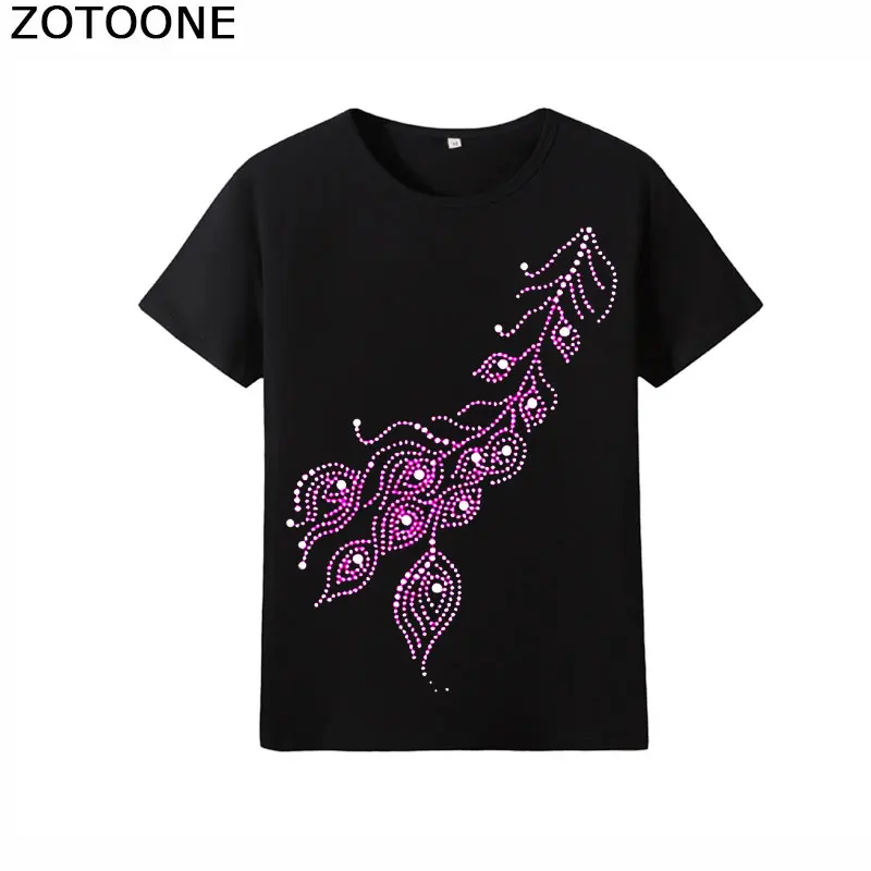 ZOTOONE супер яркий исправление Flatback стразы аппликация для одежды прозрачные камни
