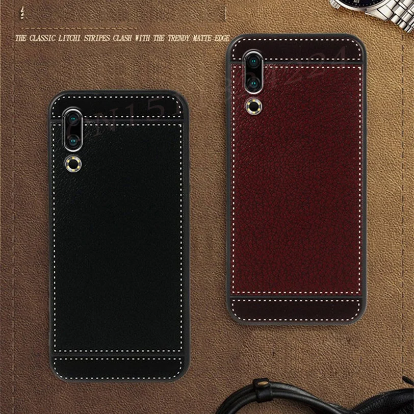 Note 9 Case For Meizu 16 16X 16th X8 8 Leather grain Silicone Soft TPU Cover for 16s Pro 6 M6T Phone Coque S |