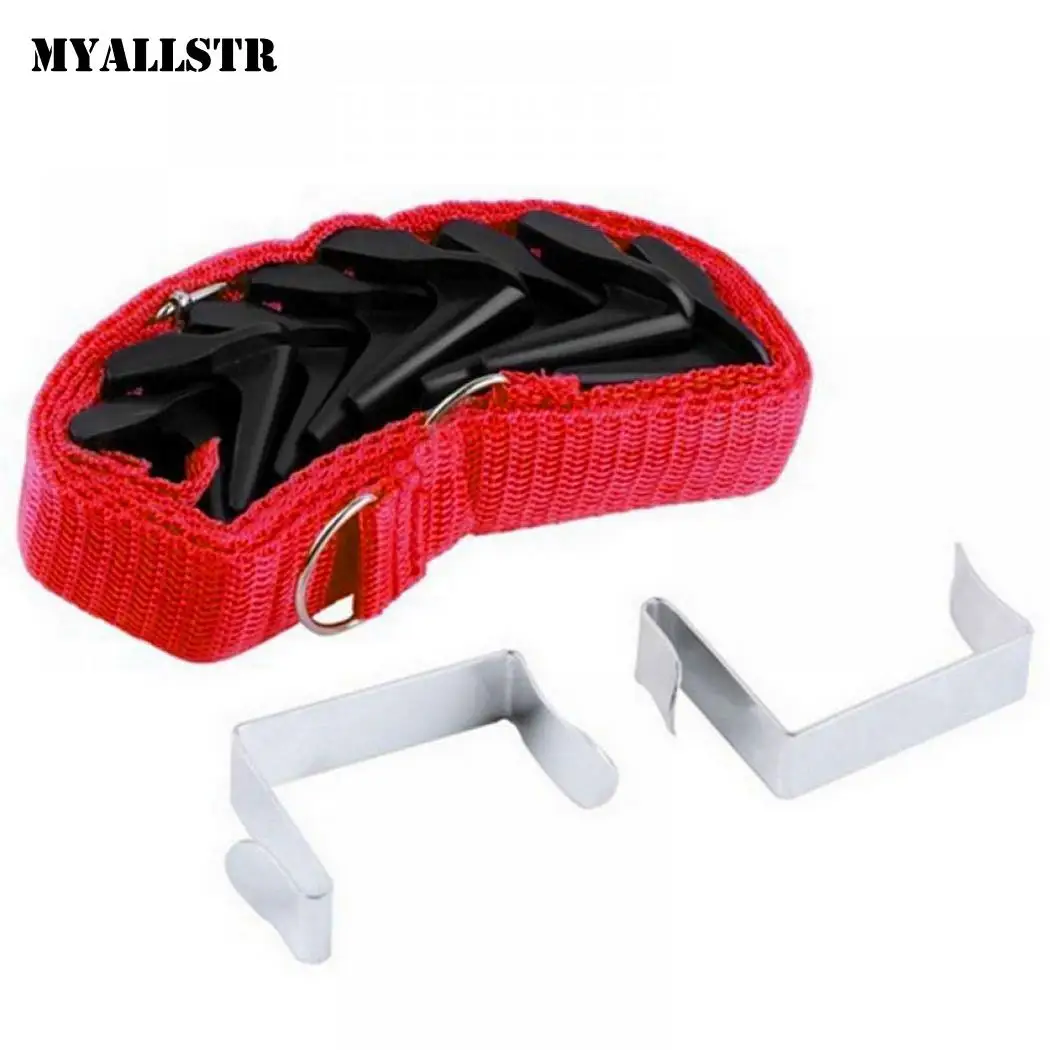 Adjustable Door Back Hook Strap Clothes Hats Hanging Belt Hanger Rope Bags Shoes Storage Save Space Suspension | Дом и сад