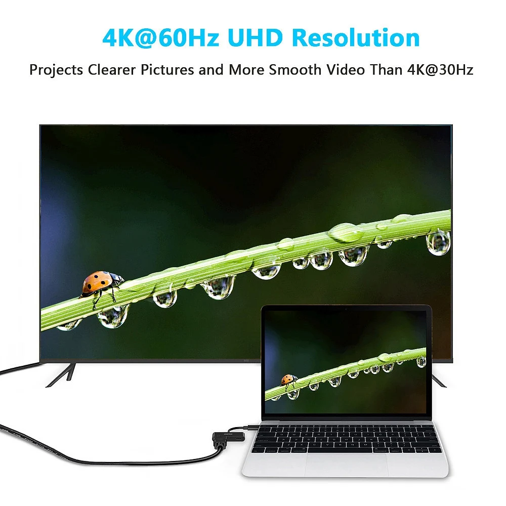 Choetech Usb C к Hdmi адаптеру с портом для зарядки типа Pd поддерживает 4 k @ 60Hz Samsung Galaxy S9 Plus