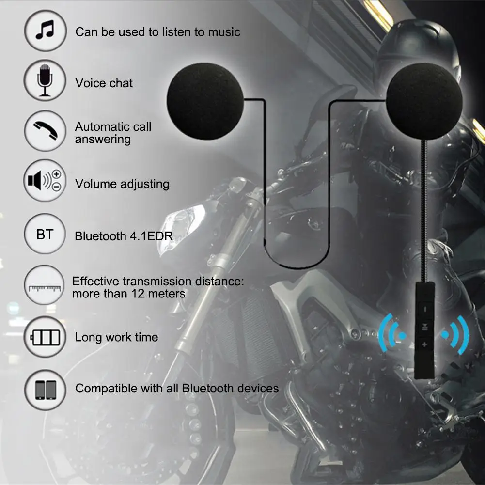 2019 Новые Bluetooth Анти помехи для мотоциклетного шлема верховой езды Hands Free