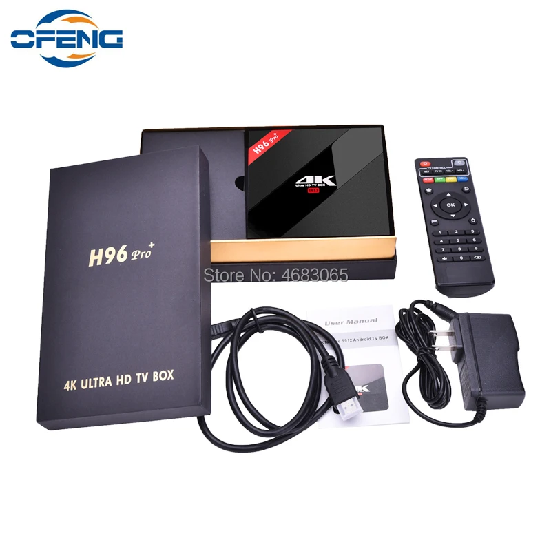 H96 PRO + Plus Smart TV Box Amlogic S912 Android 7 1 Восьмиядерный Mali T820MP3 GPU 2G/16G 3G/32G 2 4G/5 8 GHz Wifi Bluetooth