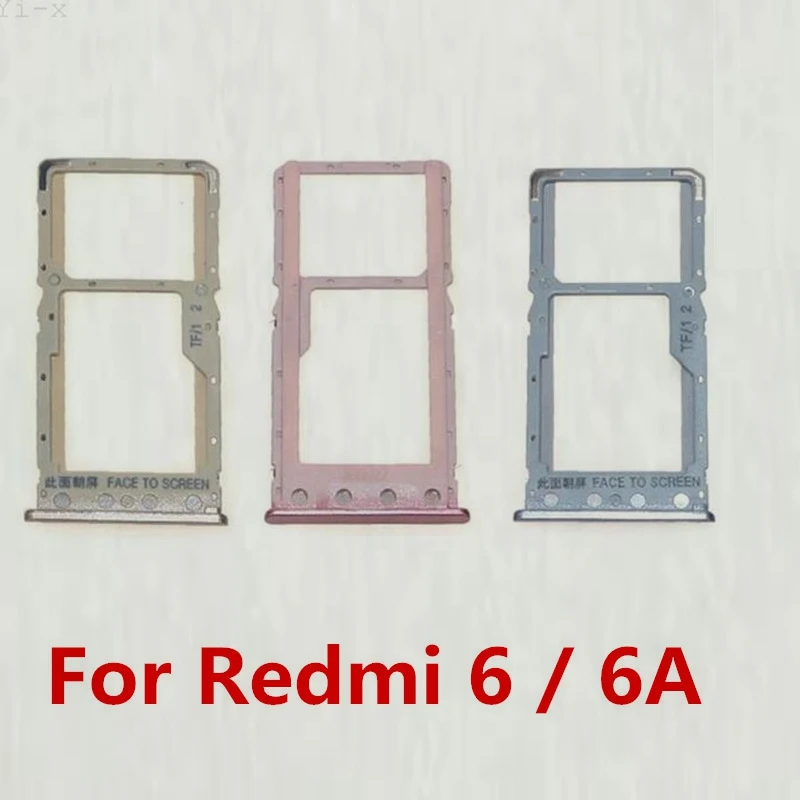 

50X SIM Card Tray Micro SD Card Tray Holder Slot Reader Slot Adapter For Xiaomi Redmi 6 6A