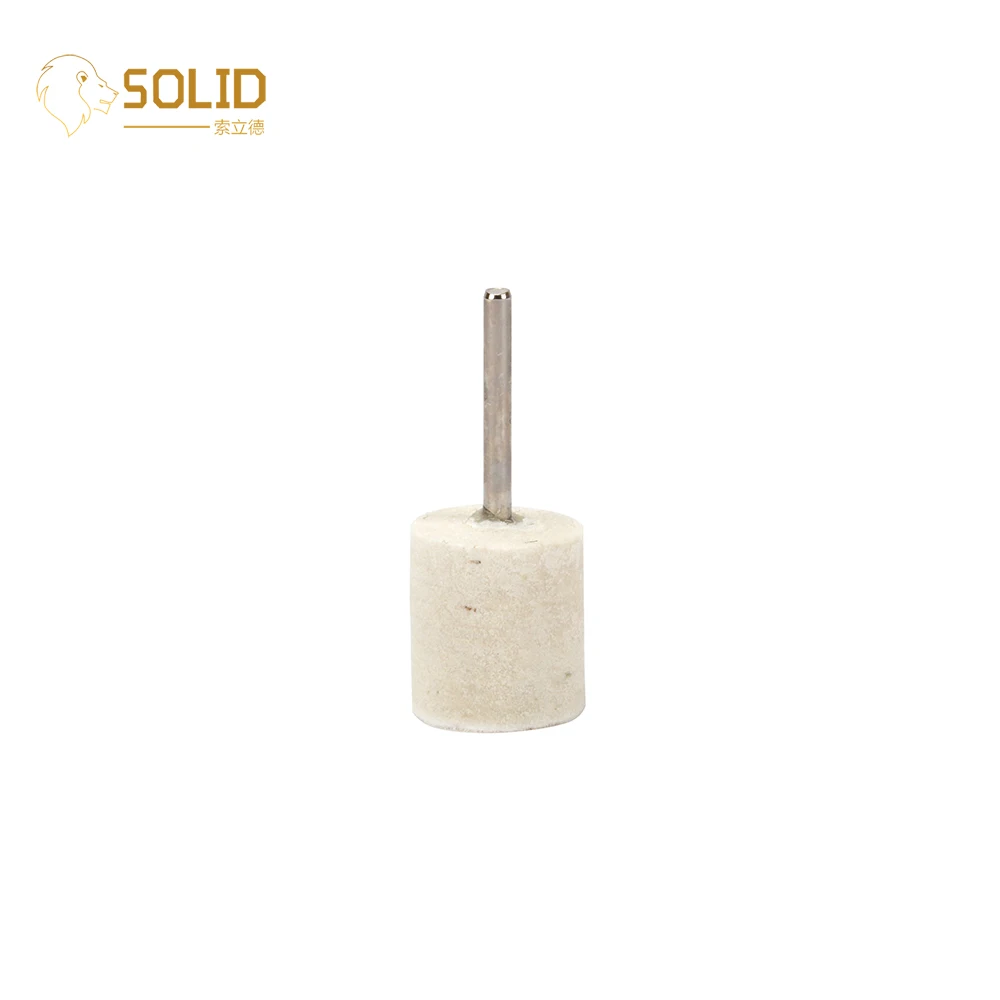 

50Pcs 1/8" Shank Wool Felt Buffing Grinding Head Cylindrical Polishing Rotary Tools for Polishing Mold, Jewelry and Metal 3~20mm