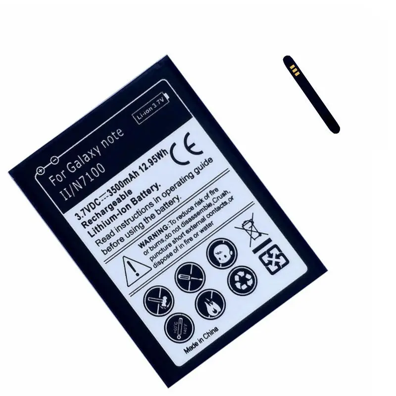 EB595675LU Сменный аккумулятор для Samsung Galaxy Note 2 Note2 II N7100 N7102 GT N7105