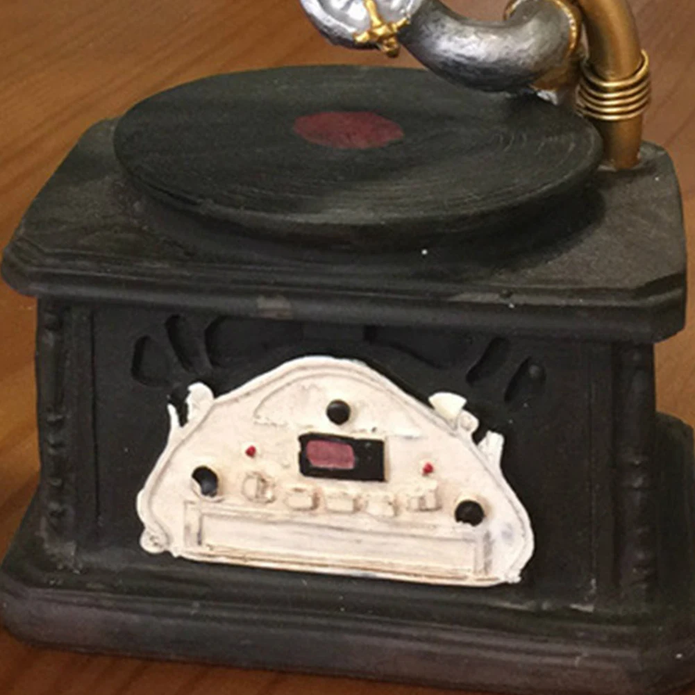 Metal Retro Phonograph Model Vintage Record Player Prop Antique Gramophone Home Office Club Bar Decor Ornaments | Дом и сад
