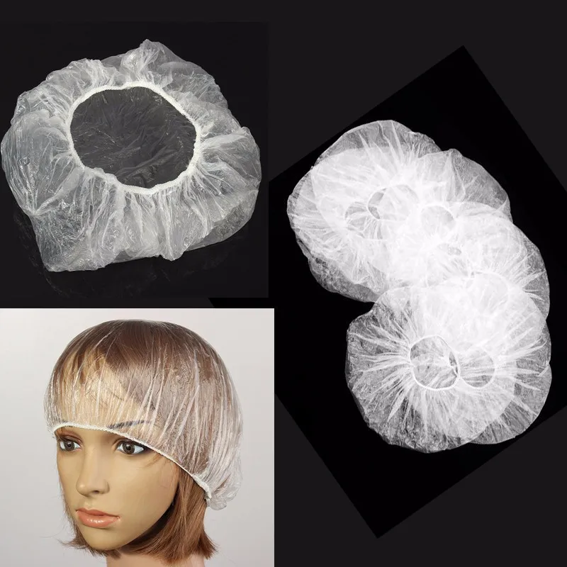 20 шт./компл. одноразовые прозрачные спа Салоны для волос домашнего душа резиновые