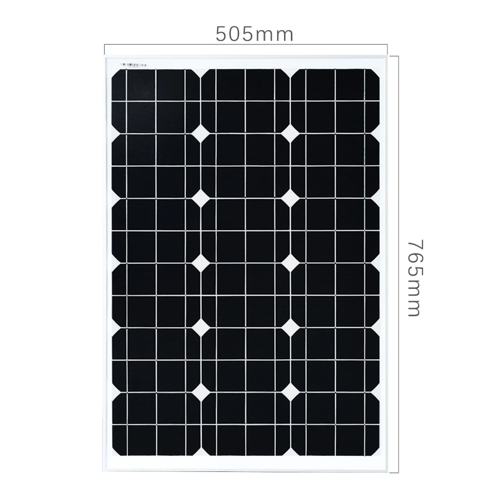 XINPUGUANG 12V 50 w 18V 60W монокристаллическая Кремниевая солнечная панель