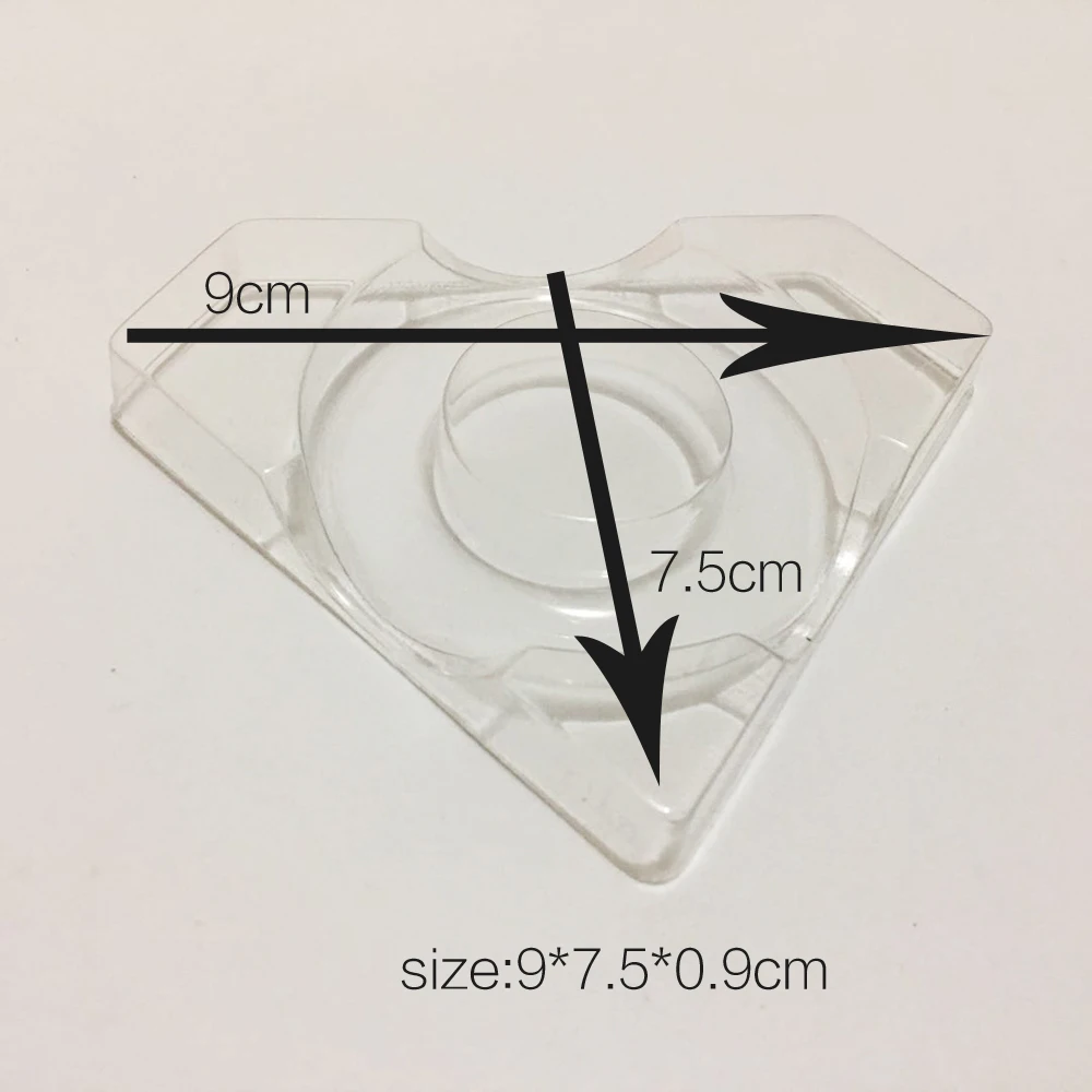 100 шт. оптовая продажа прозрачные лотки для ресниц в форме бриллианта пластиковый
