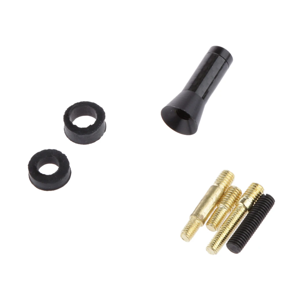 Универсальная автомобильная черная мини-мачта из углеродного волокна 3 5 см 1 38