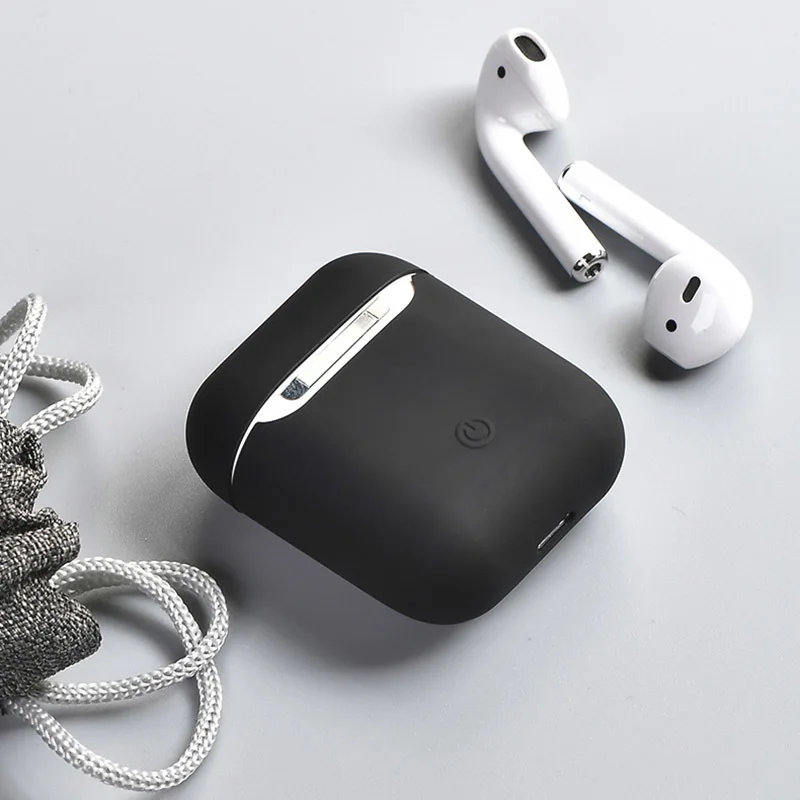 Мягкий силиконовый чехол для Airpods противоударное покрытие Apple AirPod анти