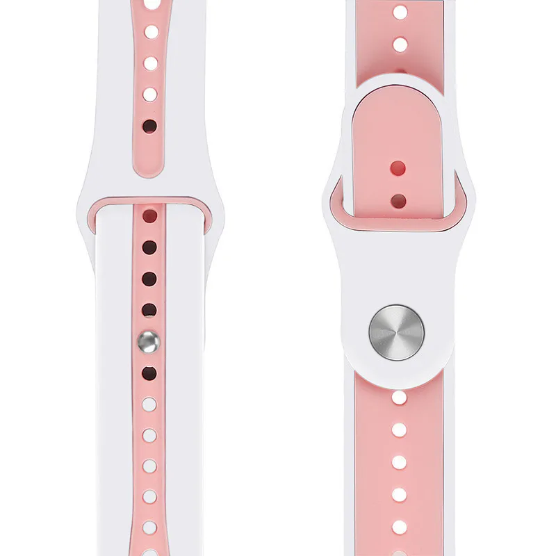 Ремешок резиновый для Apple Watch Band 44 мм 40 спортивный силиконовый браслет наручных