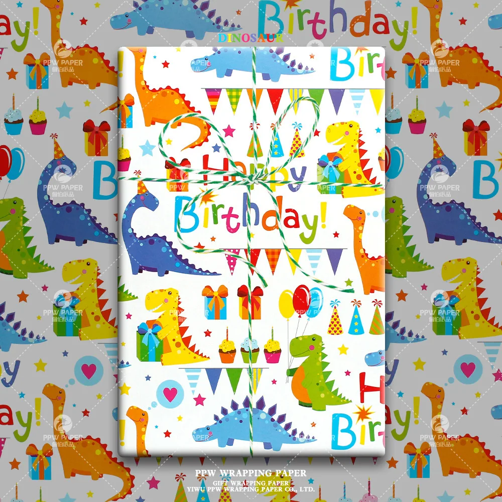 10 листов Новый День рождения Рождество Рождественская оберточная бумага рулон