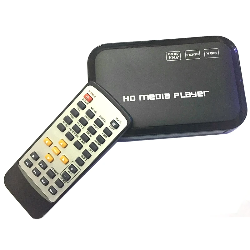 ЕС разъем Full Hd 1080P медиаплеер центр Мультимедиа Видео плеер с Hdmi Vga Av Usb Sd/Mmc порт