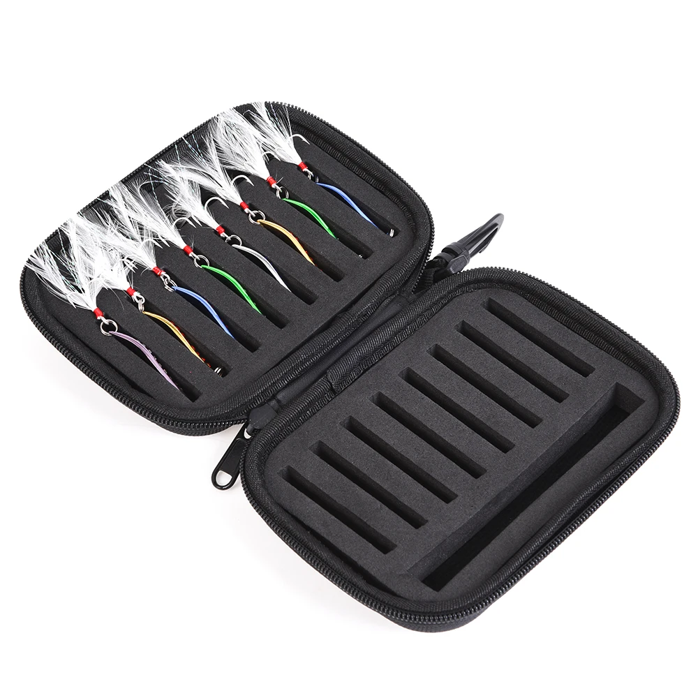 Портативный Рыболовные Мухи Сумка рыболовные приманки Spinner ложка коробки пены