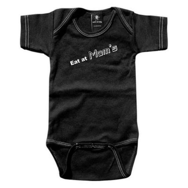 Rebel Ink Baby 329bo1824 Eat at Mom s 18 24 Month черный цельный нижнее белье| |