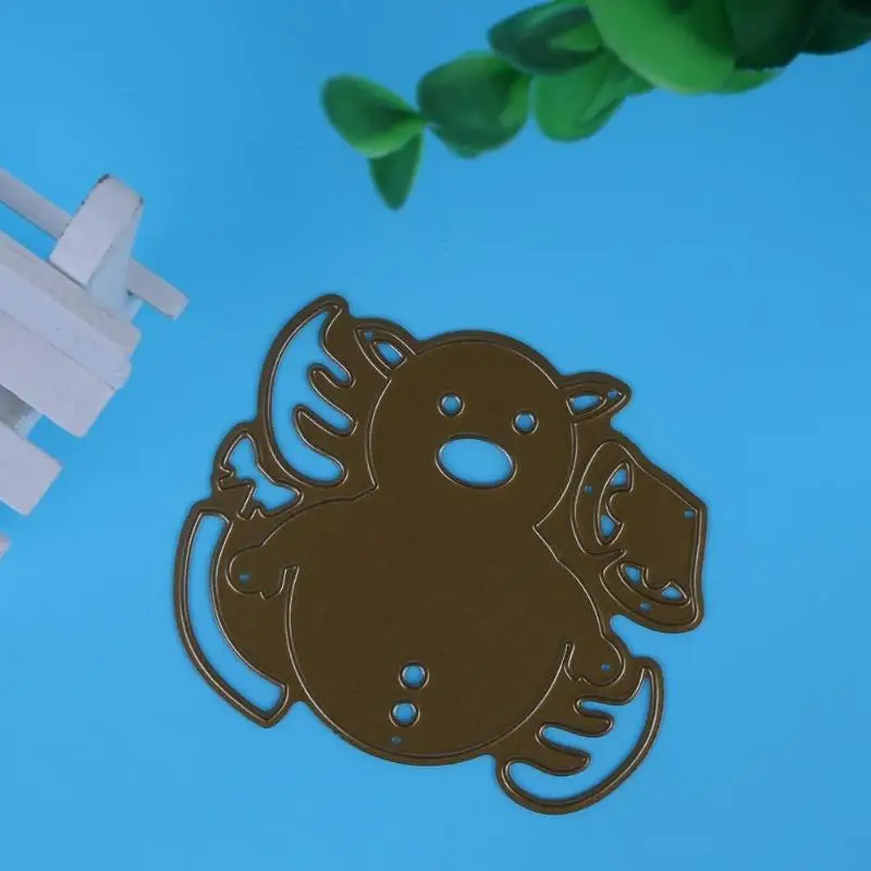 Снеговик DIY металлический трафарет для альбом вырезок вырезающий Die тиснение